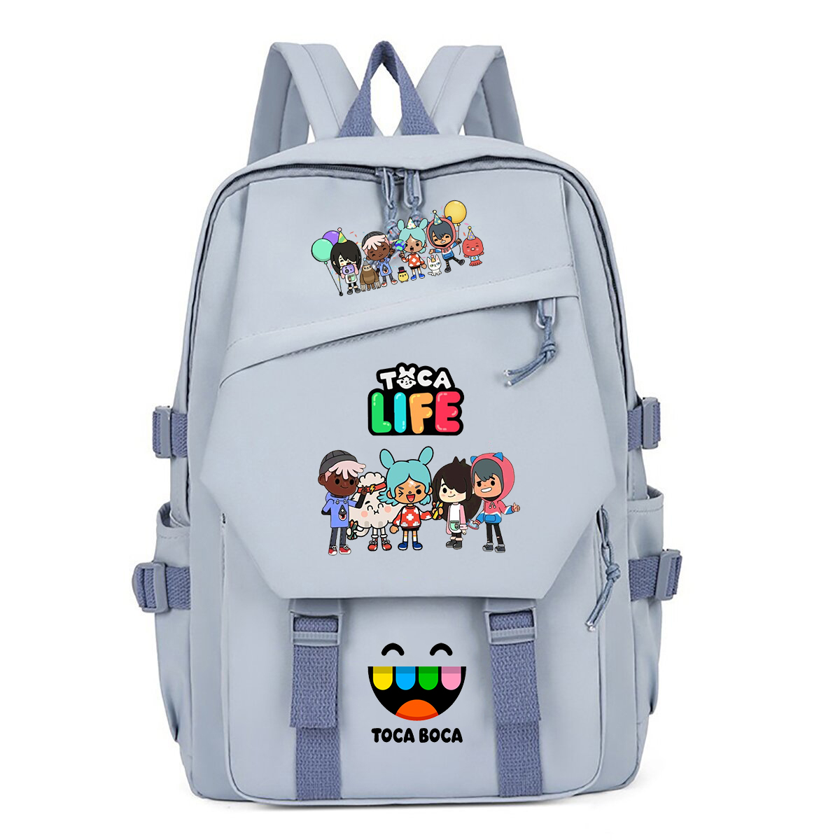 Korean Student Lifestyle - Toca Life World Print Backpack Children