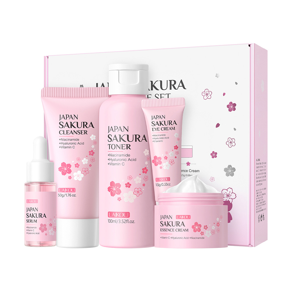 LAIKOU Sakura 5pcs Skin Care K - Korean Skincare Routine 评论和价格