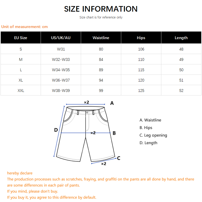 Hip-Hop Streetwear Men's Denim - Korean Lifestyle 评论和价格