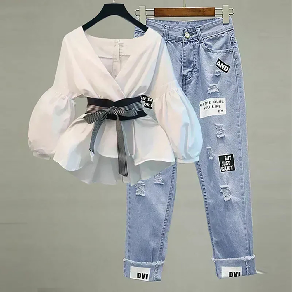 Women Elegant V-Neck Stripe La - Korean Lifestyle 评论和价格