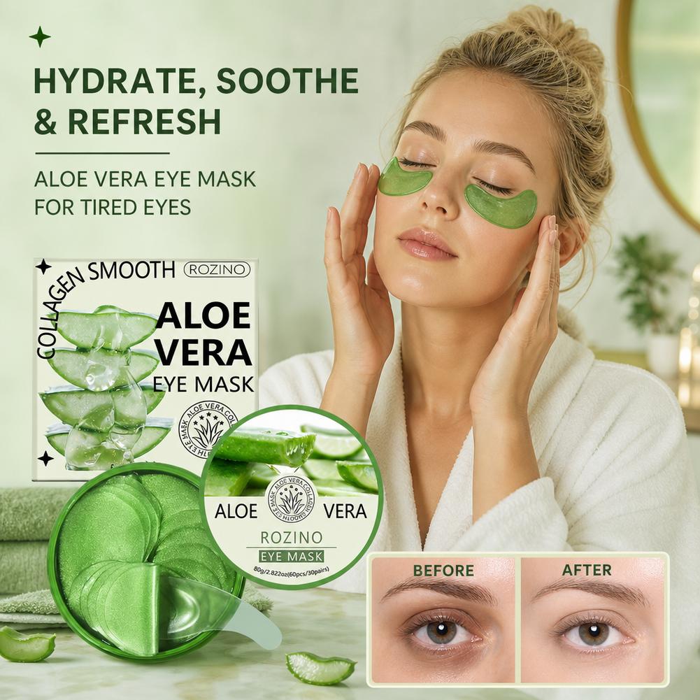 60pcs Aloe Vera Collagen Eye M - Sheet Mask Collagen 评论和价格