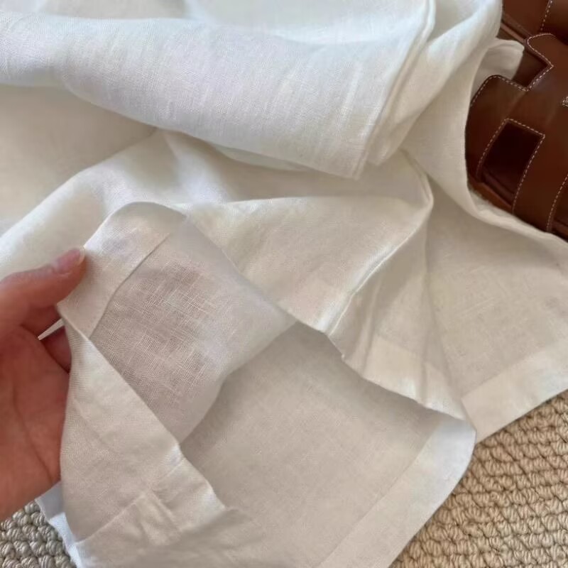 Korean White Cotton Linen Wide - Korean Lifestyle 评论和价格