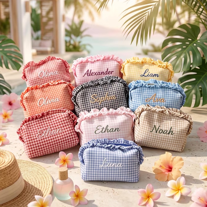 Custom Name Makeup Bag with De - Korean Skincare Routine 评论和价格