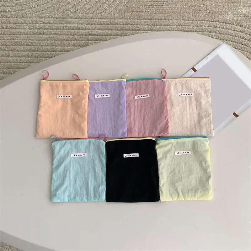 Solid Colour Makeup Bags Korea - Korean Skincare Routine 评论和价格
