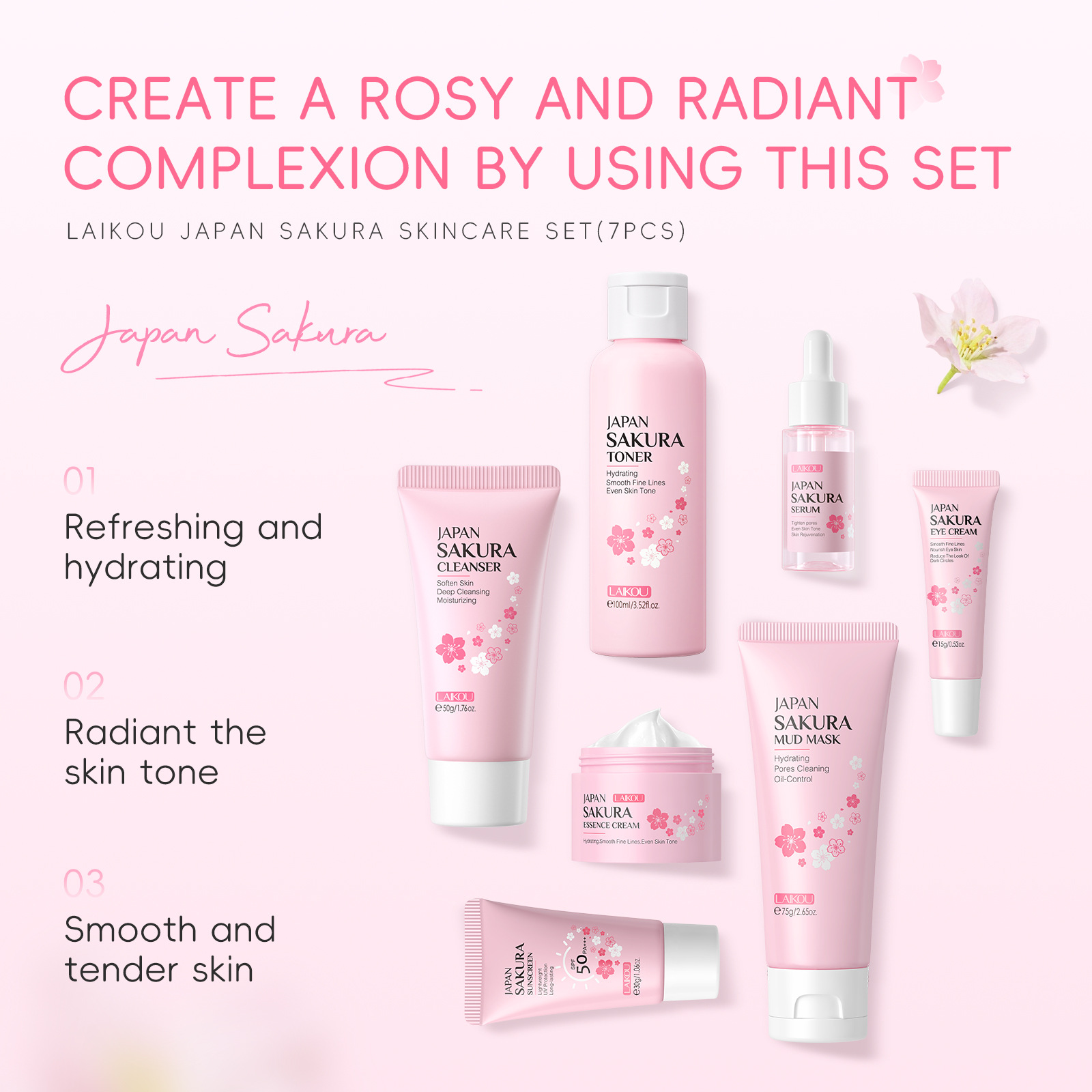 Korean Sakura Skincare Set Hyd - Korean Skincare Routine 评论和价格