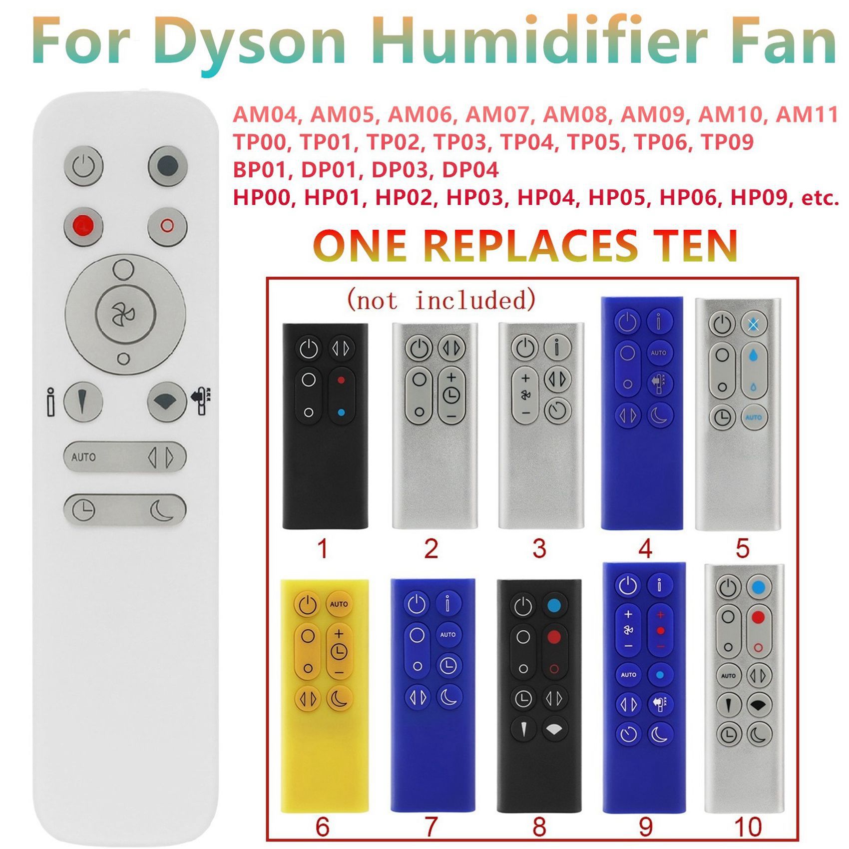 New 10 in 1 Remote Control for - Dyson Fan Am07 评论和价格