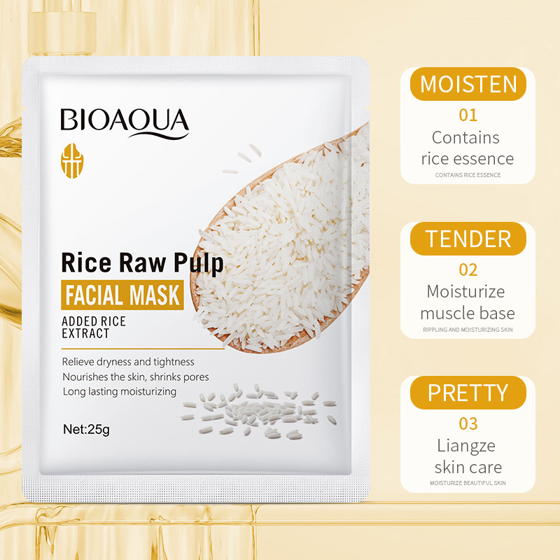1/5/10/20pcs Rice Raw Pulp Fac - Korean Skincare Routine 评论和价格